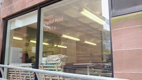 Thumbnail for entry Textile print facility, still shot