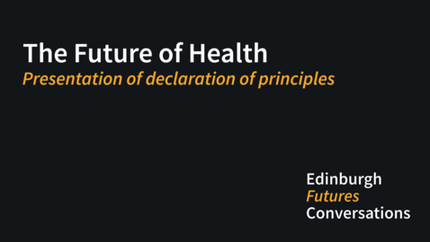Thumbnail for entry Presentation of declaration of principles
