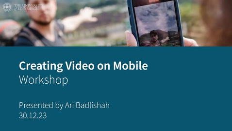 Thumbnail for Creating Video on Mobile