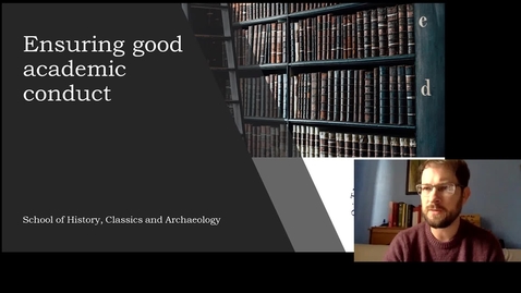 Thumbnail for Welcome Week: Good Academic Conduct