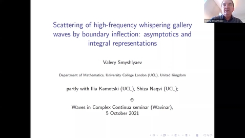 Thumbnail for Waves in Complex Continua (Wavinar) - Valery Smyshlyaev