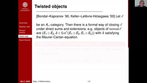 Thumbnail for 7 October Julian Kuelshammer Filtered categories via ring extensions