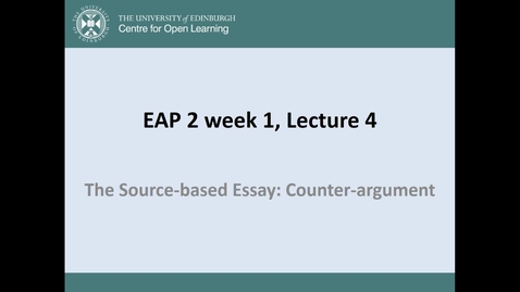 Thumbnail for Argument and Counter Argument