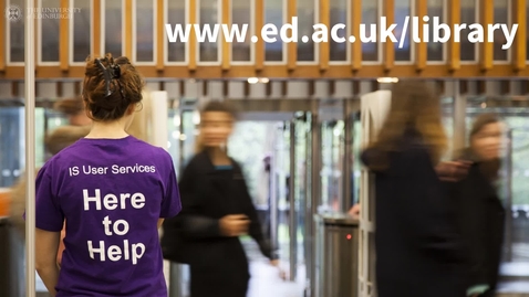 Thumbnail for Visiting University of Edinburgh Libraries