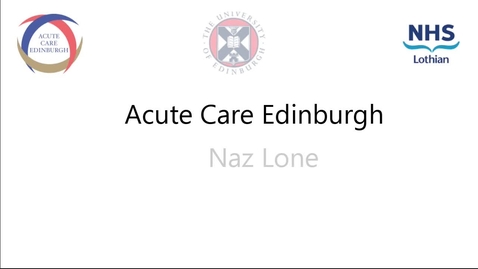 Thumbnail for Nazir Lone ACE lecture 22nd July2019