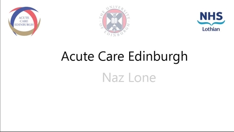 Thumbnail for entry Nazir Lone ACE lecture 22nd July2019