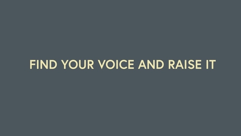 Thumbnail for MCF Podcasts: Find your voice and Raise it