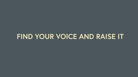 Thumbnail for entry MCF Podcasts: Find your voice and Raise it