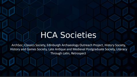 Thumbnail for entry HCA Societies Live Event 2021