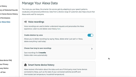 Thumbnail for Alexa Privacy Settings (Part 6): Does my data have to be used for training Alexa?
