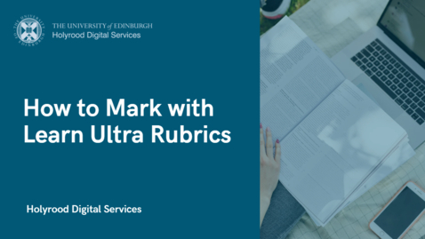 Thumbnail for How to Mark with a Rubric and Leave Comments in Learn Ultra