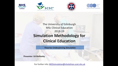 Thumbnail for entry Theories Underpinning Simulation Presentation