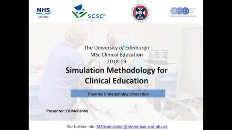 Thumbnail for Theories Underpinning Simulation Presentation