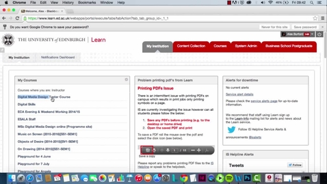 Thumbnail for Hide a course from the courses panel on the Learn homepage