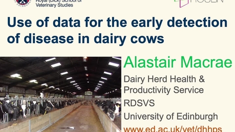 Thumbnail for entry Early detection of dairy cow disease