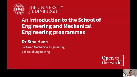 Thumbnail for entry Introducing the Mechanical Engineering programmes