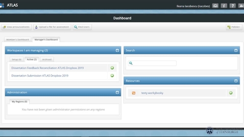 Thumbnail for For Administrators: Setting Up The Pre-Reconciliation Workspace In For Double-Blind Marking ATLAS