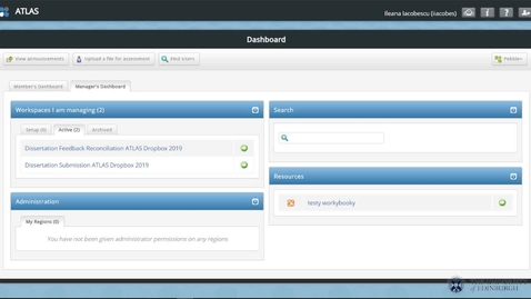 Thumbnail for entry For Administrators: Setting Up The Pre-Reconciliation Workspace In For Double-Blind Marking ATLAS