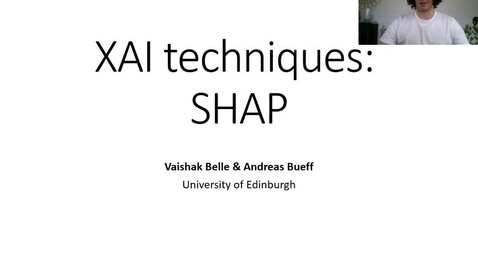 Thumbnail for entry XAI Lecture Recording - SHAP (Part 1)