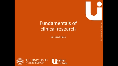 Thumbnail for entry Fundamentals of clinical research