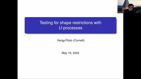 Thumbnail for entry Testing for Shape Restrictions with U-Processes - Kengo Kato