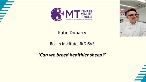 Thumbnail for 3MT Final 2024 - Katie Dubarry