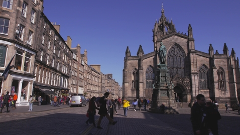 Thumbnail for St. Giles Cathedral in Edinburgh on a sunny day