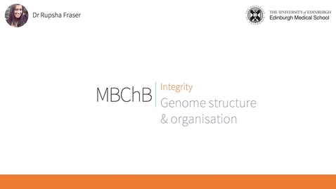 Thumbnail for A1. Genome structure &amp; organisation.mp4 (2022)