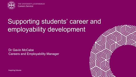 Thumbnail for Careers Service support for Cohort Leads and Directors of Students - Supporting students' employability and career development