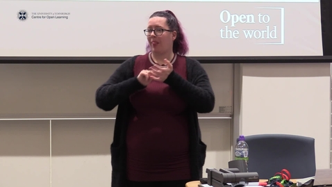 Thumbnail for entry AULC Keynote: Alison Hendry - British Sign Language at the University of Edinburgh and beyond