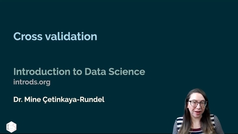 Thumbnail for IDS - Week 10 - 02 - Cross validation