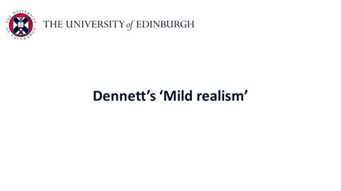 Thumbnail for entry Folk Psychology - Mild realism part i