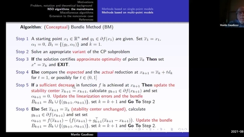 Thumbnail for entry Essentials of numerical nonsmooth optimization Lecture 2 - Manilo Gaudioso