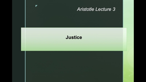 Thumbnail for entry Aristotle Lecture 3.1