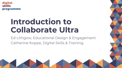 Thumbnail for Introduction to Collaborate course recording (February 2023)