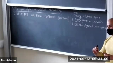 Thumbnail for Laura Donnay - BMS flux algebra in celestial holography (Celestial Sphere: holography, CFT and amplitudes)