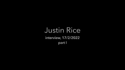 Thumbnail for entry Justin Rice interview 1