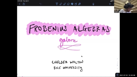 Thumbnail for LAGOON: Leicester Algebra and Geometry Open ONline: Chelsea Walton