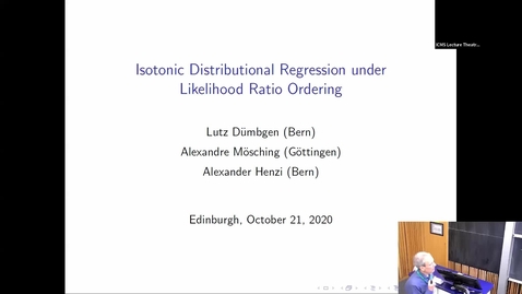 Thumbnail for Isotonic Distributional Regression under Likelihood Ratio Ordering - Lutz Duembgen 