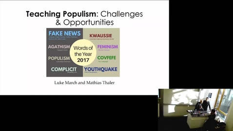 Thumbnail for 8 February 2019 — Luke March and Mathias Thaler (University of Edinburgh)