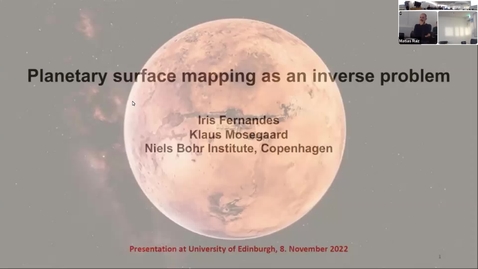 Thumbnail for entry 09/11/2022 Klaus Mosegaard: Planetary surface mapping as an inverse problem