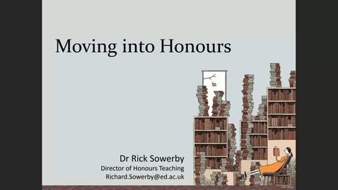 Thumbnail for entry Moving into Honours: History