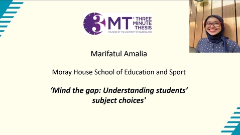 Thumbnail for 3MT Final 2024 - Marifatul Amalia