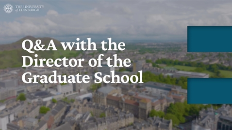 Thumbnail for Q&amp;A with the Director of the Graduate School