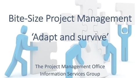 Thumbnail for Bitesize Practical Project Management for staff - 3. Adapt and survive