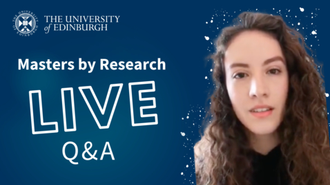 Thumbnail for Instagram Live Q&amp;A | MScR Biomedical Sciences