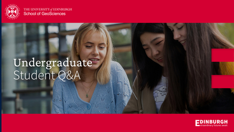 Thumbnail for Undergraduate School of GeoSciences Student Q&amp;A