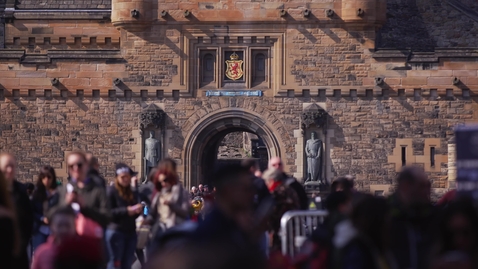 Thumbnail for Crowds at Edinburgh Castle during summer