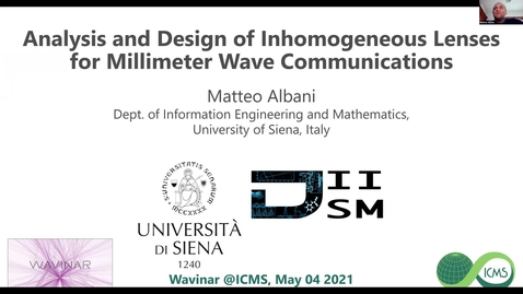 Thumbnail for entry Waves in Complex Continua (Wavinar) - Matteo Albani