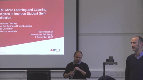 Thumbnail for TTM: Micro Learning and Learning Analytics to improve Student Self-Reflection | Christopher Cheong RMIT Uni Melbourne AUS